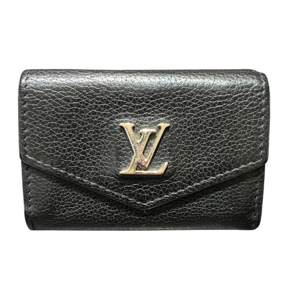 Louis Vuitton Portefeuille Lockmini Tri-fold Wallet, Taurillon Leather, M63921